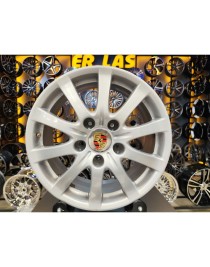 4 Adet PORSCHE ORIJINAL 7.5*17 5*130 ET53 71.6 SILVER JANT YENİLENMİŞ (Takım)
