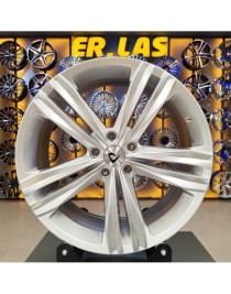 4 Adet BK-5293 8,5*19 5*112 ET45 57,1 57,1 HYPER SILVER JANT (Takım)