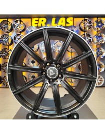 4 Adet BK-5352 8,5*19 5*112 ET45 66,56 MAT BLACK JANT (Takım)