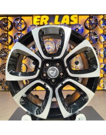 4 Adet BK-5850 7*17 5*98 ET43 58,1 BLACK MACHINED JANT (Takım)