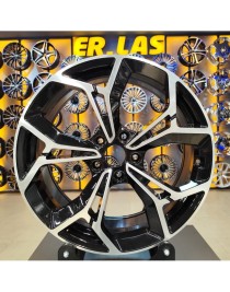 4 Adet BK-5963 7,5*19 5*114,3 ET50.5 67,1 BLACK MACHINED JANT (Takım)