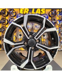 4 Adet SONIC 7516 6.5*15 4*100 ET35 BLACK MACK JANT (Takım)