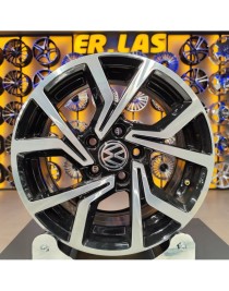4 Adet BK-5125 6*14 5*100 ET35 57.1 BLACK MACK JANT (Takım)