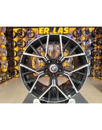 4 Adet DY-718 8-9*18 5*120 ET37 BLACK MACK JANT YENİLENMİŞ (Takım)