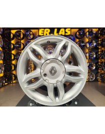 4 Adet RENAULT ORIJINAL 6*15 4*100 ET37 60.1 SILVER JANT REVİZE EDİLMİŞ (Takım)