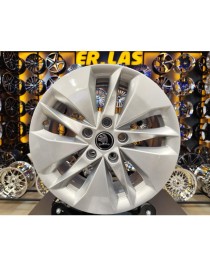 4 Adet SKODA ORIJINAL 7*16 5*112 ET48 57.1 SILVER JANT REVİZE EDİLMİŞ (Takım)
