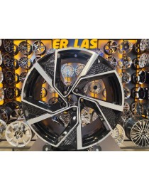 4 Adet DY-739 8.5*19 5*112 ET35 BLACK MACK JANT YENİLENMİŞ (Takım)